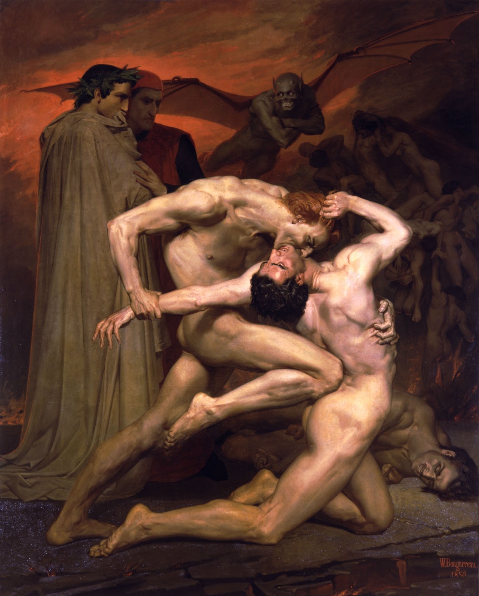 Fonds d'cran Art - Peinture Peintures Diverses Dante et Virgile aux Enfers - 1850 - William-Adolphe Bouguereau