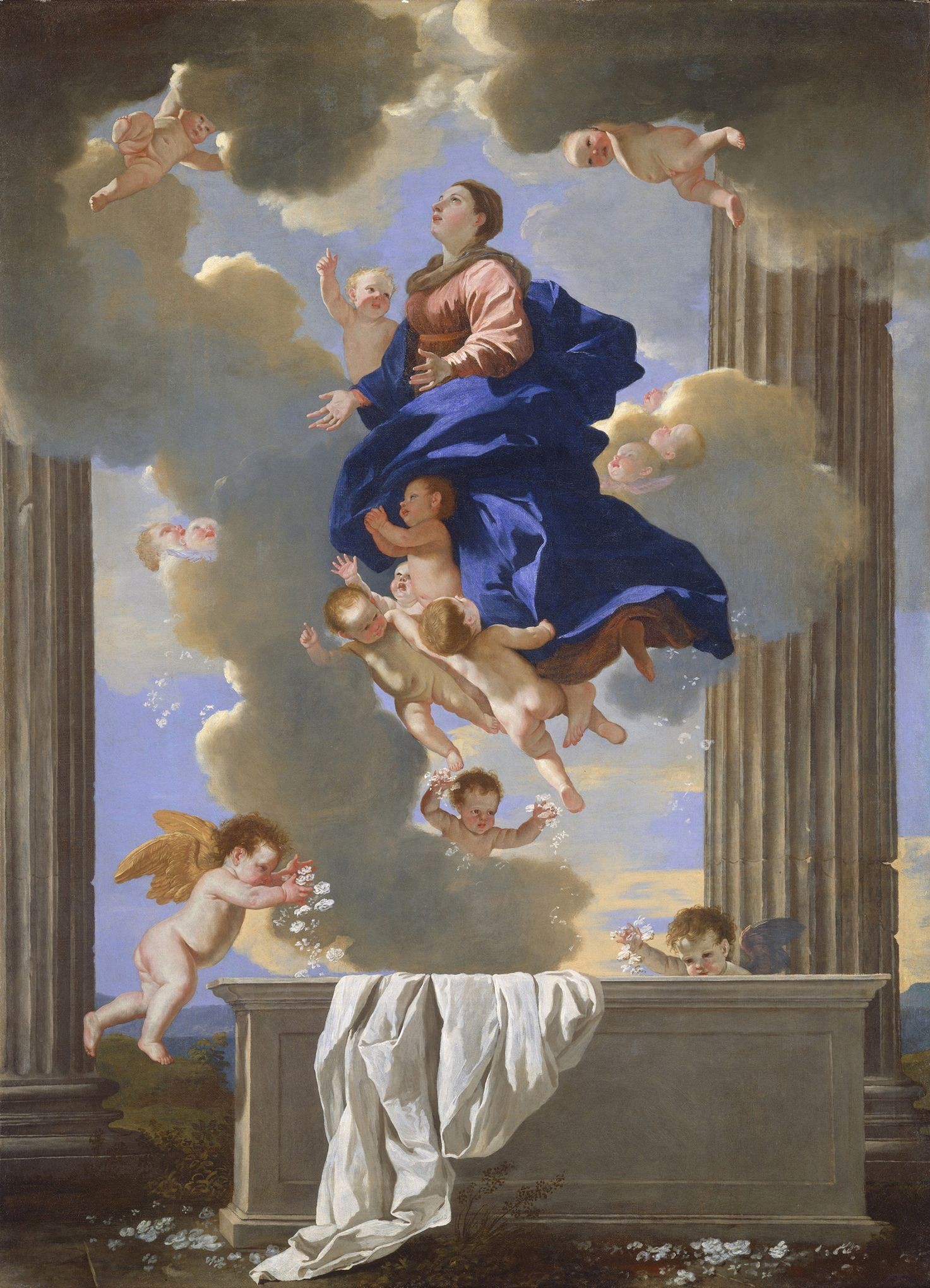 Wallpapers Art - Painting Paintings - Misc L'Assomption - vers 1629 - Nicolas Poussin