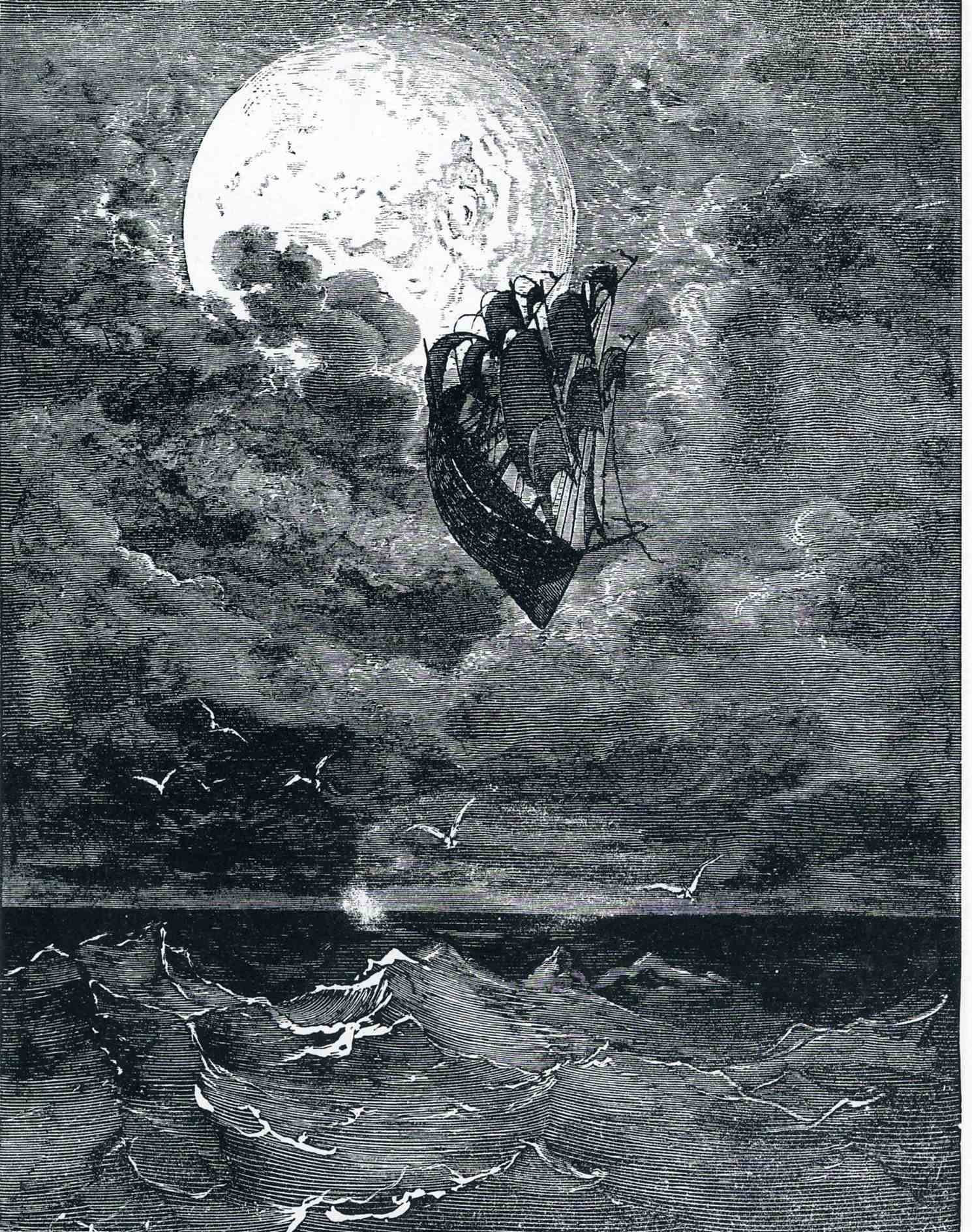 Wallpapers Art - Painting Gravures Un voyage vers la lune - 1868 - Gustave Doré