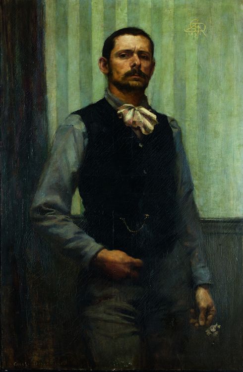 Fonds d'cran Art - Peinture Portraits - Visages Autoportrait - 1891 - Georges Desvallires