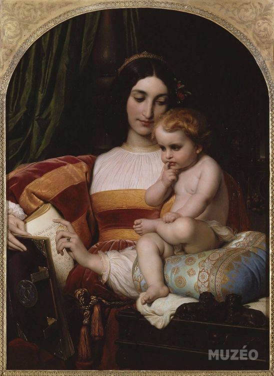 Fonds d'cran Art - Peinture Peintures Diverses L'enfance de Pic de la Mirandole - 1842 - Paul Delaroche