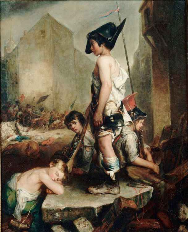 Wallpapers Art - Painting Paintings - Misc Les Petits patriotes - 1830 - Philippe Auguste Jeanron