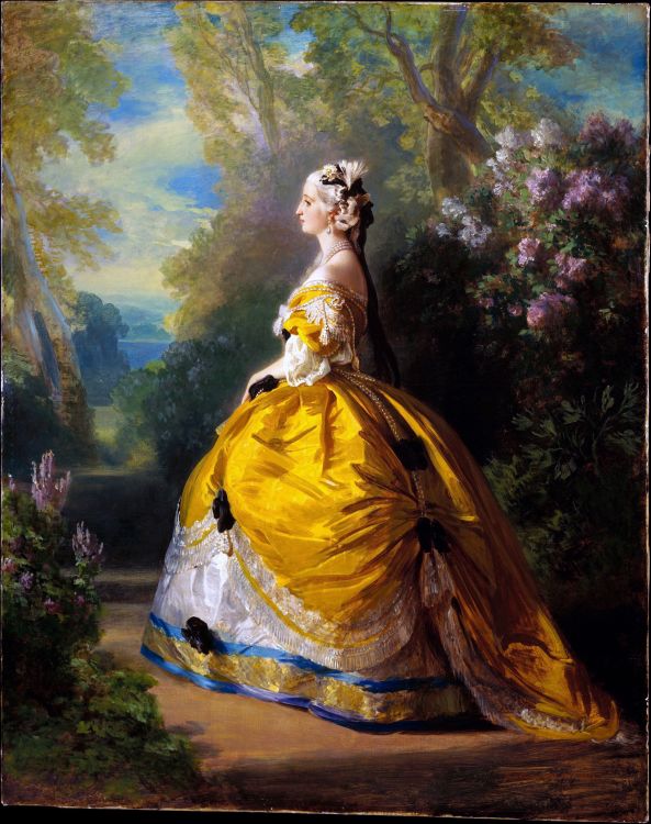 Fonds d'cran Art - Peinture Portraits - Visages L'Impratrice Eugnie en costume du XVIIIe sicle - 1854 - Franois-Xavier Winterhalter