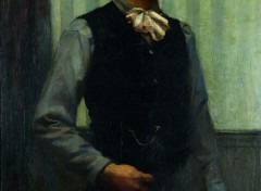 Art - Peinture Autoportrait - 1891 - Georges Desvallires
