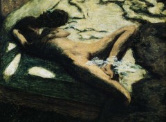 Fonds d'cran Erotic Art Femme assoupie sur un lit, dit aussi L'Indolente - 1899 - Pierre Bonnard