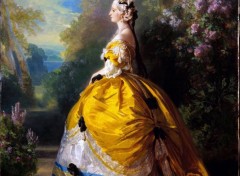  Art - Painting L'Impratrice Eugnie en costume du XVIIIe sicle - 1854 - Franois-Xavier Winterhalter