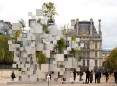  Objects Many small cubes - 2014 - Sou Fujimoto (Acier, aluminium anodis, arbres)