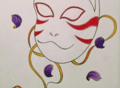  Art - Pencil Kitsune Mask