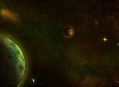  Art - Numrique Yellow Planetary System