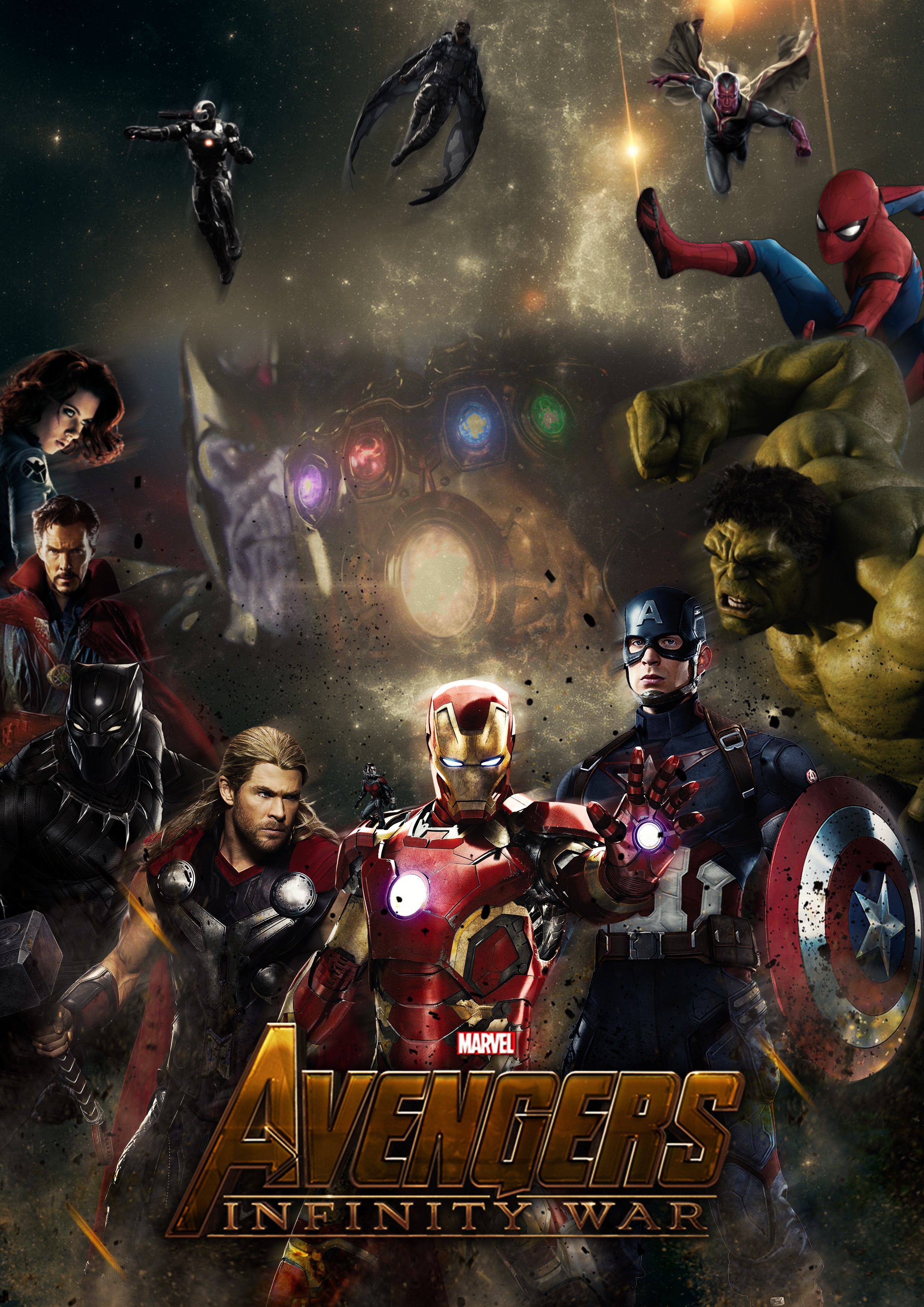 Fonds d'cran Cinma The Avengers FanArt affiche de cinma Avengers Infinity War