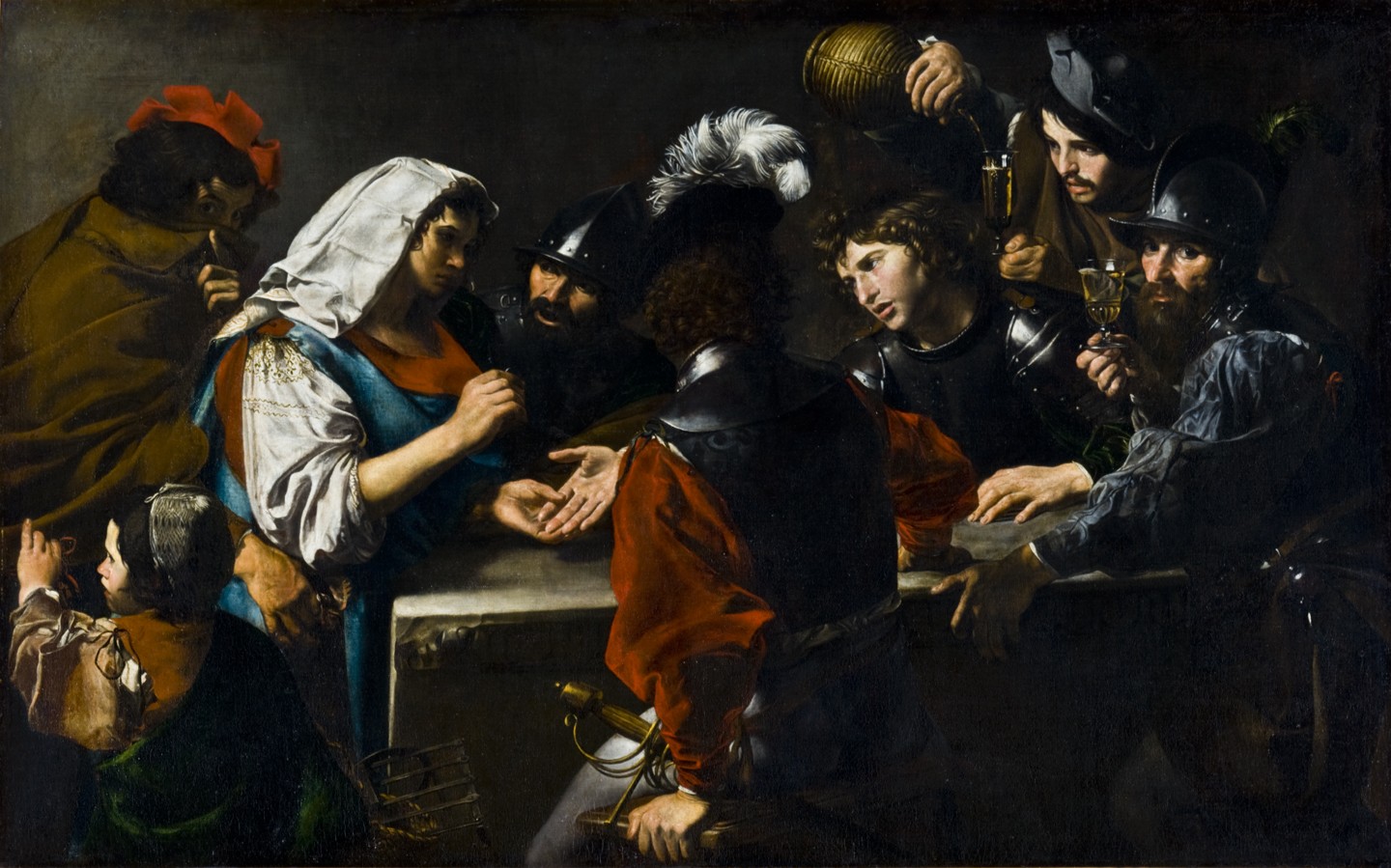 Wallpapers Art - Painting Historical La Diseuse de bonne aventure - 1617-1618 - Valentin de Boulogne