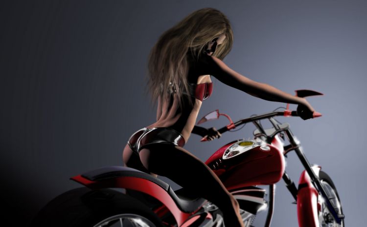 Wallpapers Motorbikes Girls and motorbikes Wallpaper N454883