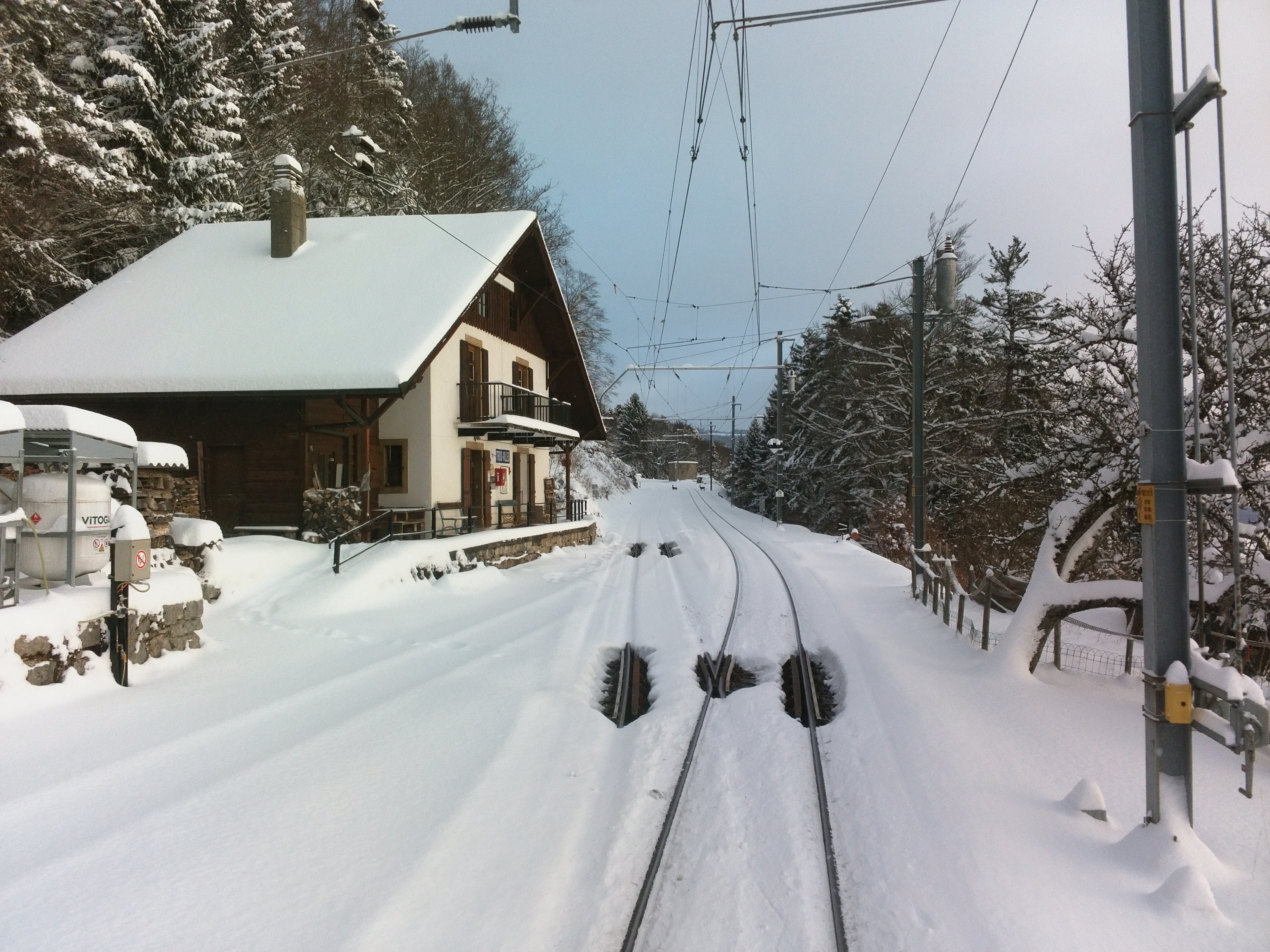 Fonds d'cran Constructions et architecture Gares - Rails Slction 125me Anniversaire Yverdon Sainte-Croix