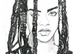  Art - Pencil rihanna