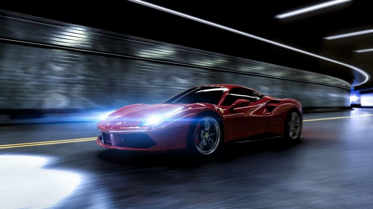 Fonds d'cran Art - Numrique Voitures - Transports ferrari 488