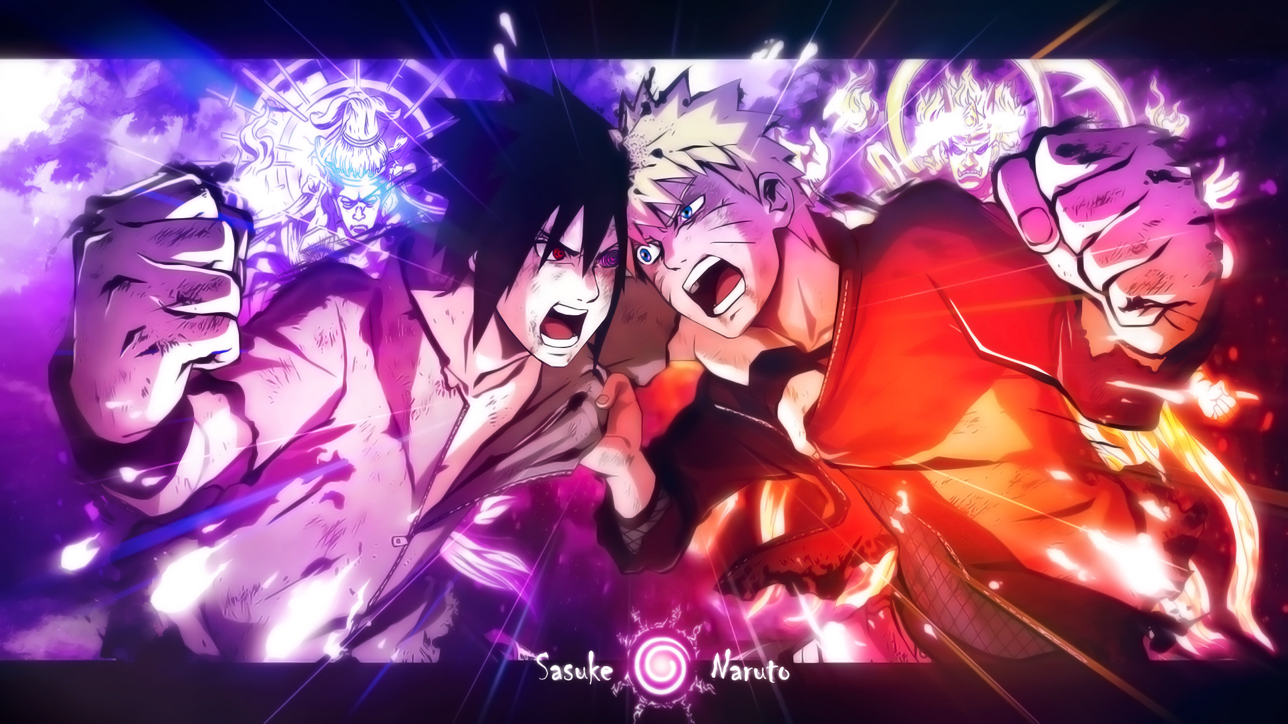 Wallpapers Manga Naruto Naruto vs Sasuke