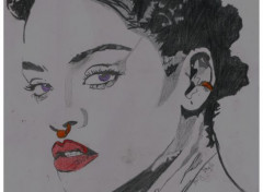  Art - Pencil rihanna