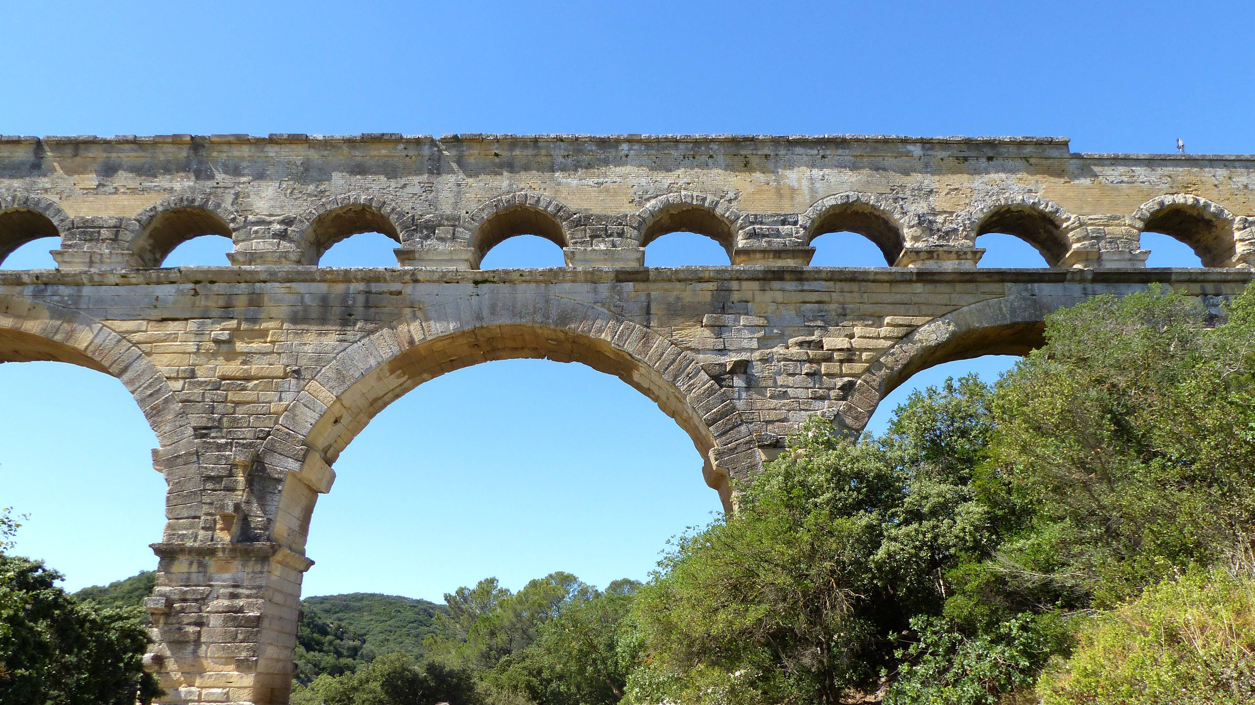 Wallpapers Constructions and architecture Bridges - Aqueduct Pont du Gard