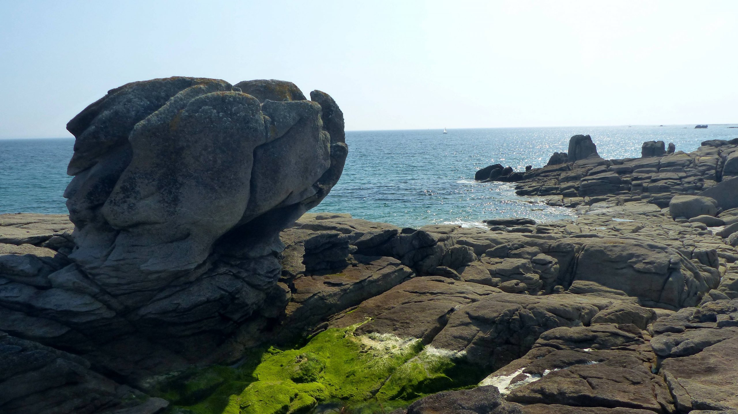 Fonds d'cran Nature Mers - Ocans - Plages Sentier côtier rocher de Goudoul 06