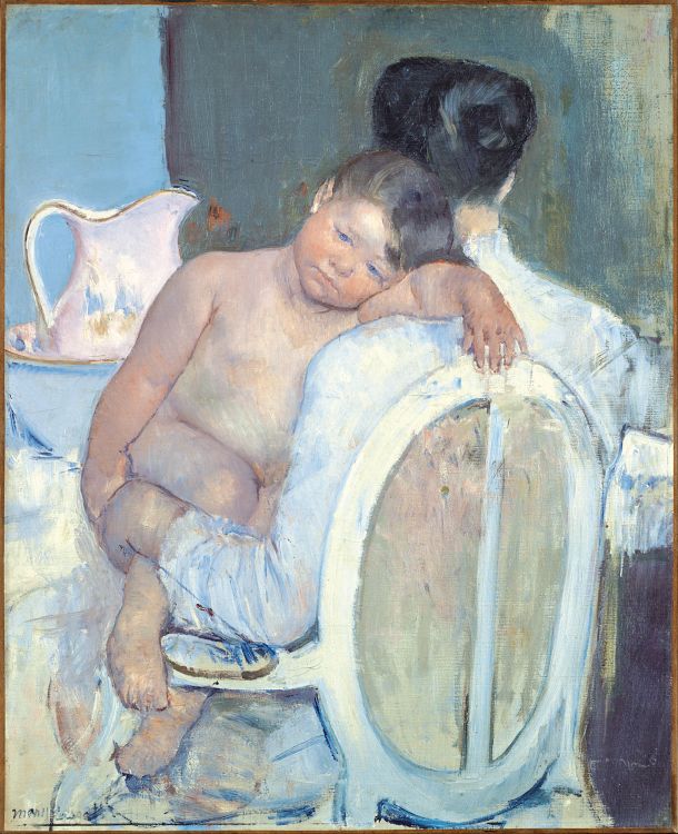 Wallpapers Art - Painting Historical Femme assise avec un enfant dans les bras - 1889-1890 - Mary Cassatt