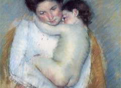  Art - Peinture Mre et enfant (Le Dos de bb) - 1889-1890 - Mary Cassatt