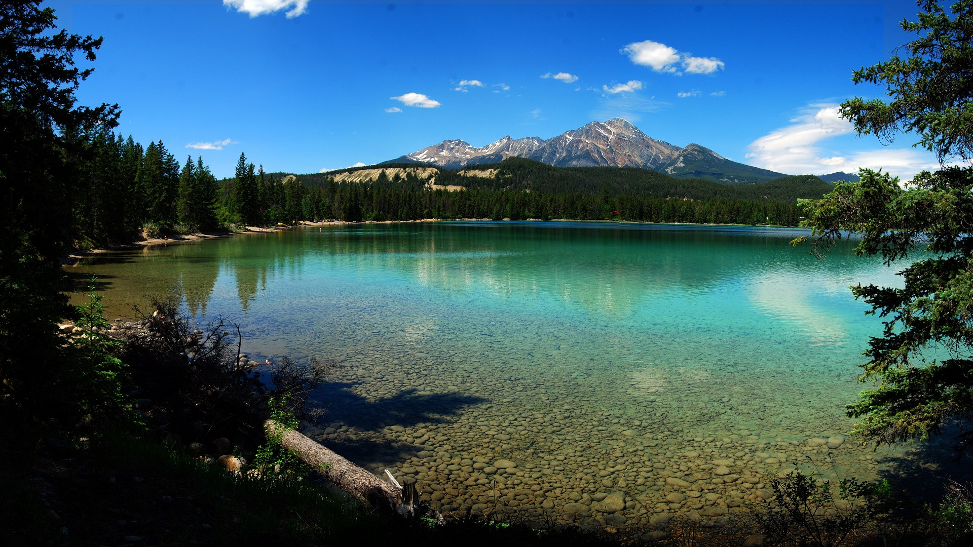 Fonds d'cran Nature Lacs - Etangs LAC VERT EDITH PARC NATIONAL DE JASPER ALBERTA CANADA