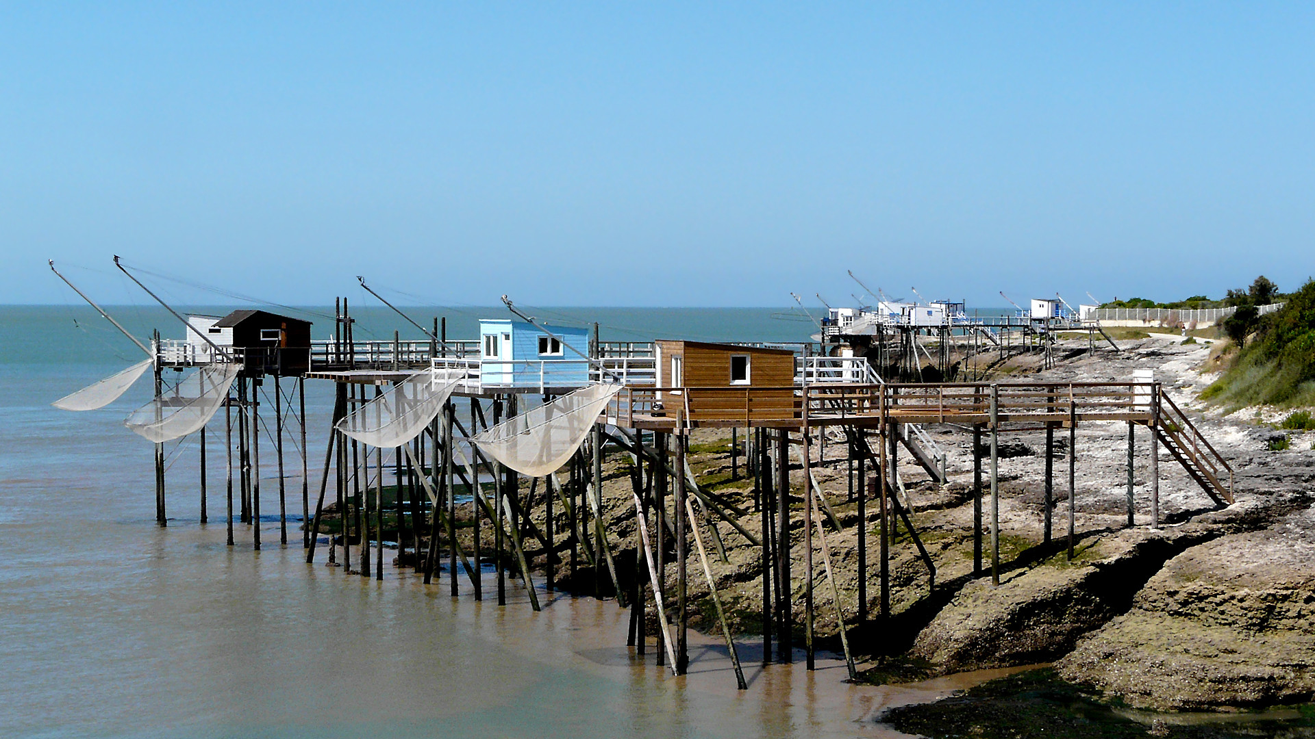 Wallpapers Trips : Europ France > Poitou Charente Les carrelets de Saint-Palais (Charente-Maritime)