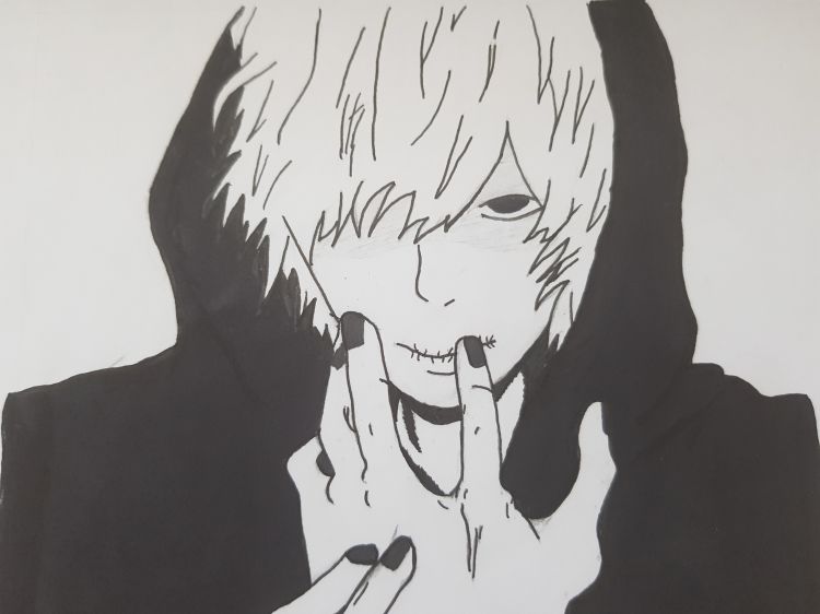 Fonds d'cran Art - Crayon Manga - Divers Tomura Shigaraki