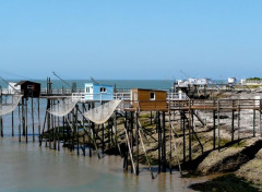  Voyages : Europe Les carrelets de Saint-Palais (Charente-Maritime)