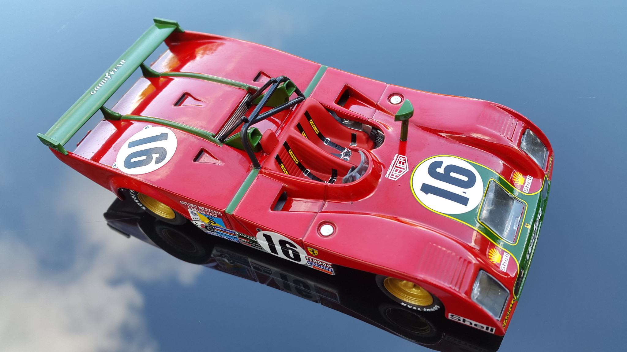 Fonds d'cran Voitures Voitures miniatures FERRARI 312 PB (24 Heures du Mans 1973)