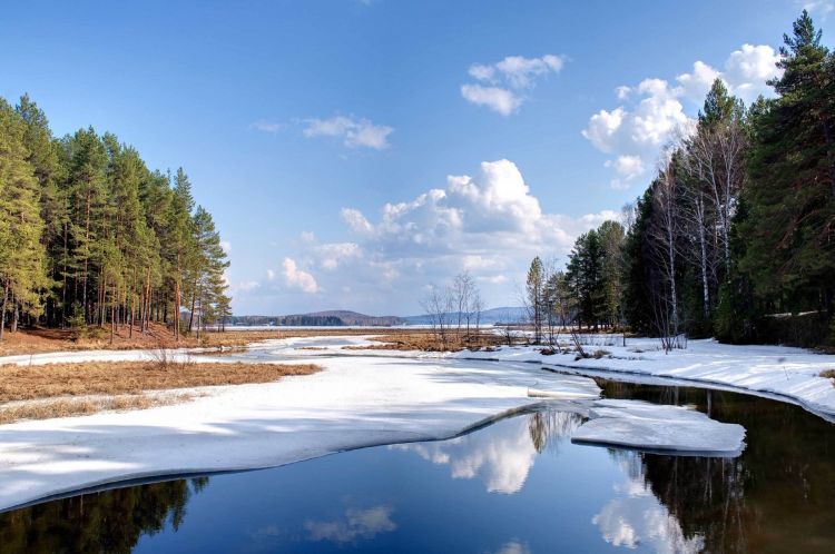 Wallpapers Nature Lakes - Ponds Hiver - lac gelé