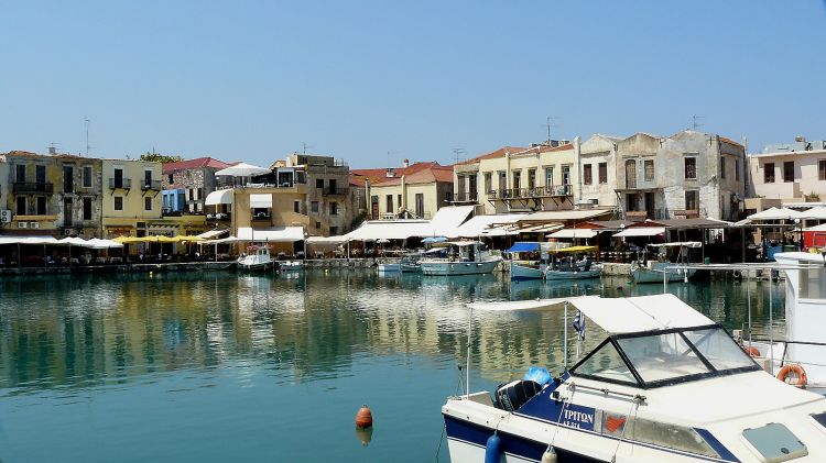 Wallpapers Trips : Europ Crete Le petit port de Réthymnon