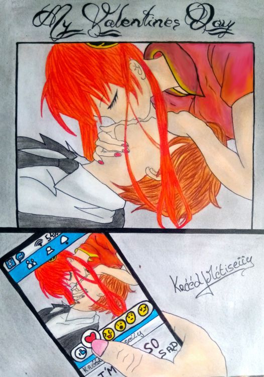 Fonds d'cran Art - Crayon Manga - Divers My saint Valentine's day