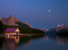  Voyages : Amrique du nord Maison sur le lac du Canada