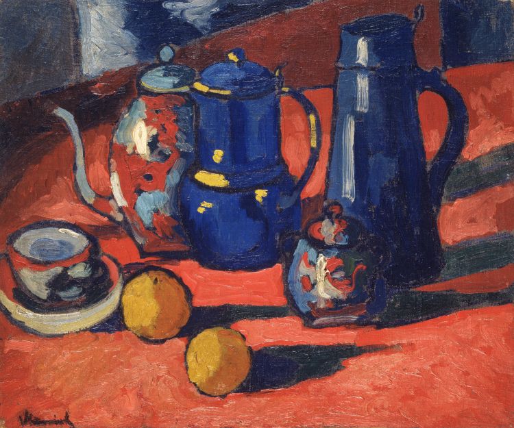 Wallpapers Art - Painting Still-Life Nature morte aux oranges - 1907-08 - Maurice de Vlaminck