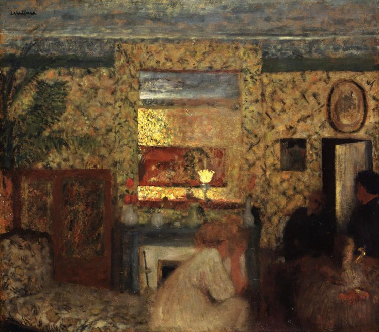 Wallpapers Art - Painting Moments of life Le Salon des Natasson, rue Saint-Florentin - 1897-98 - Edouard Vuillard