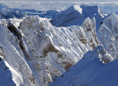 Fonds d'cran Nature Montagnes enneigées