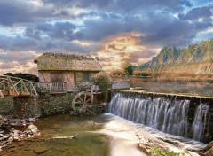  Art - Numrique Le vieux moulin du lac