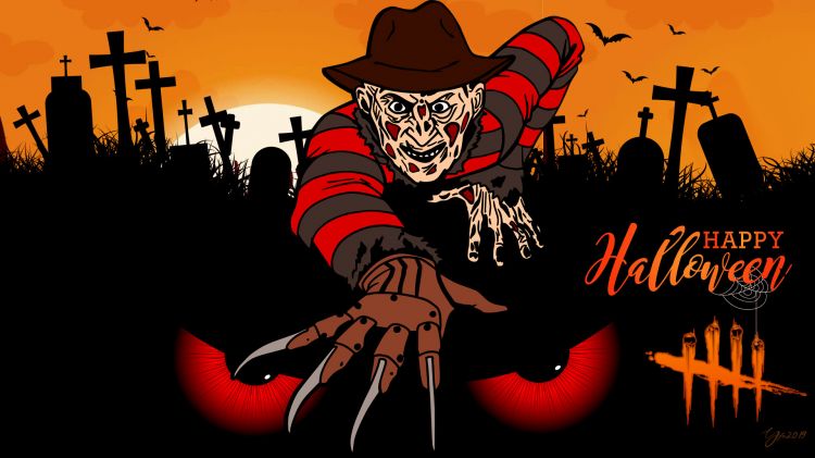 Wallpapers Movies A Nightmare on Elm Street  Freddy Hallowween