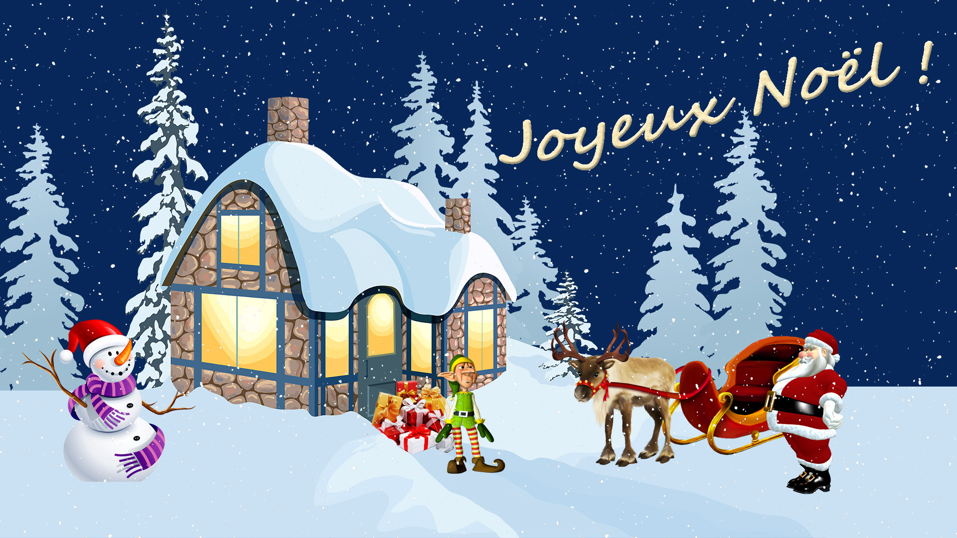 Wallpapers Digital Art Hollidays - Christmas Joyeux Noël