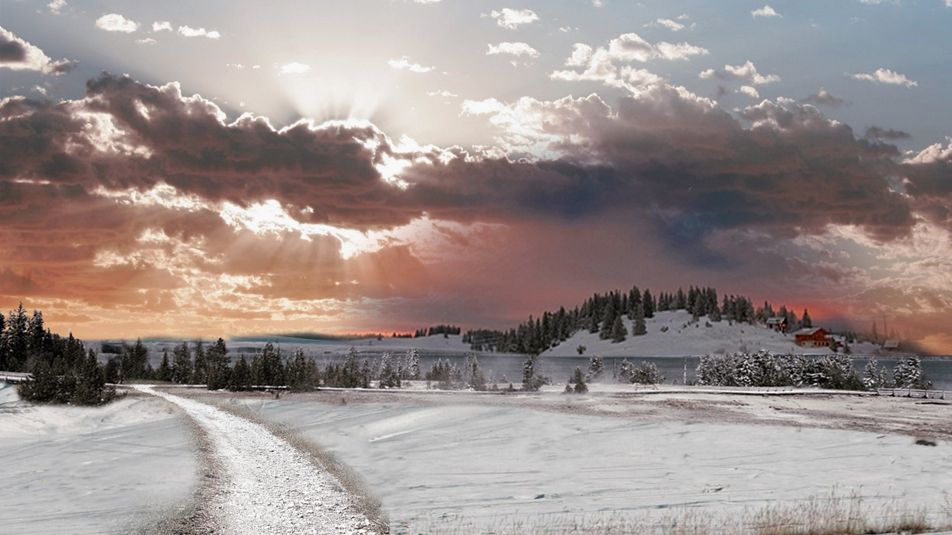 Fonds d'cran Art - Numrique Nature - Paysages Hiver