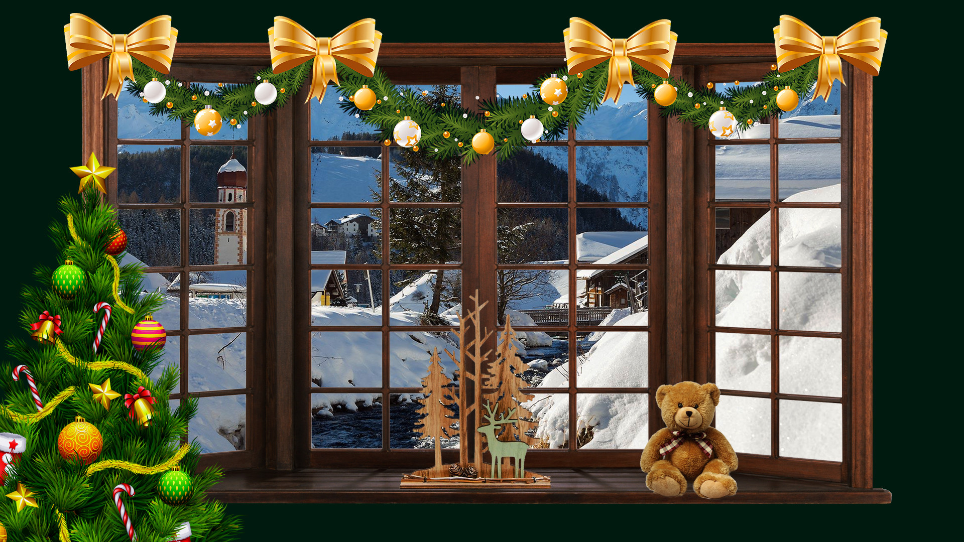 Wallpapers Digital Art Hollidays - Christmas Nol au Tyrol