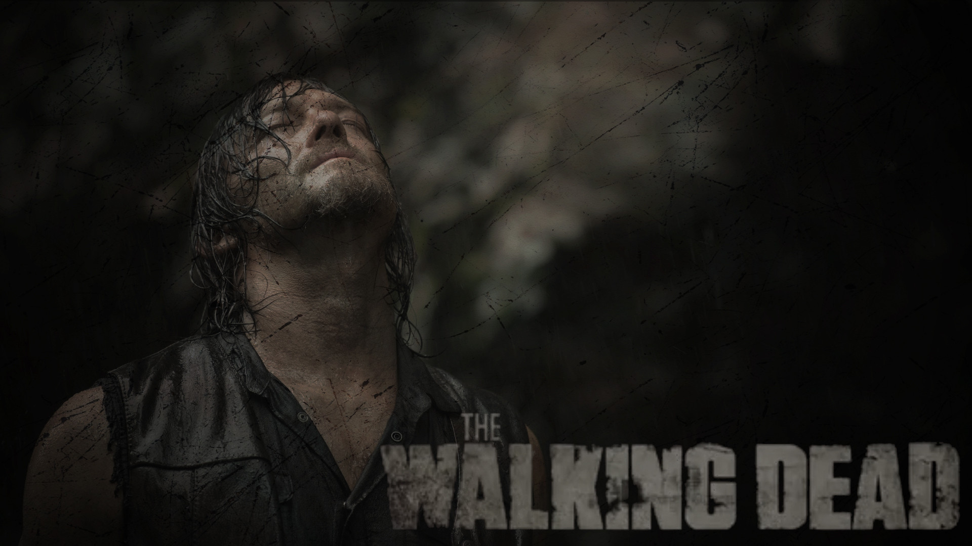 Fonds d'cran Sries TV The Walking Dead Daryl Dixon - La pluie