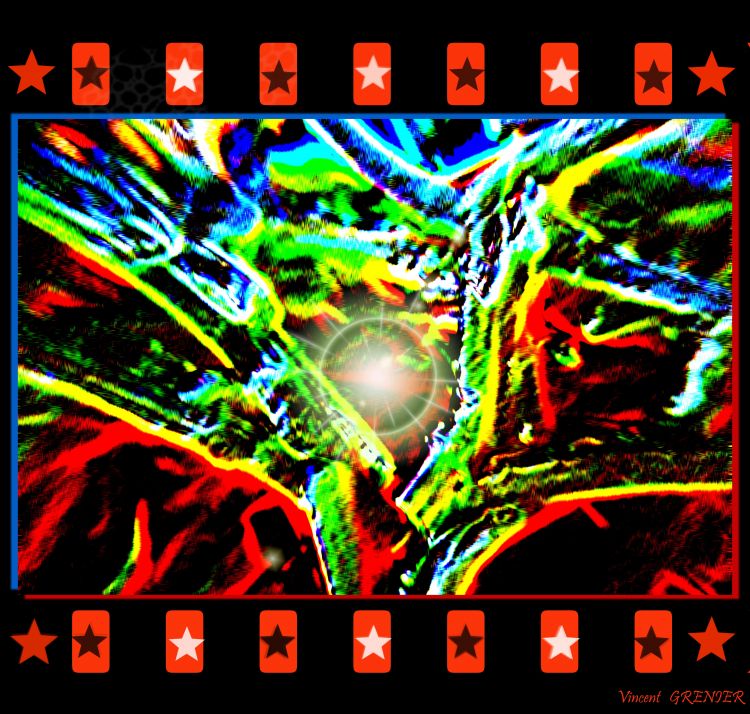 Wallpapers Digital Art Photomanipulation Diapo psychédélique 