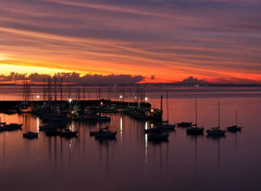  Nature Coucher de soleil sur les bateaux