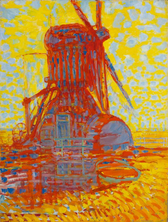 Fonds d'cran Art - Peinture Paysages Divers Moulin dans la clart du soleil - 1908 - Piet Mondrian