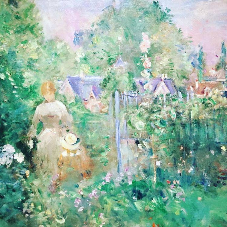 Fonds d'cran Art - Peinture Scnes de vie La Barrire de Bougival - 1884 - Berthe Morisot