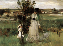  Art - Painting Cache-cache - 1873 - Berthe Morisot