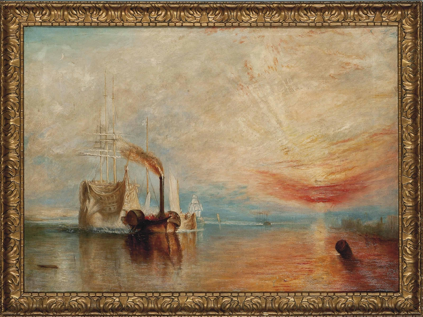 Fonds d'cran Art - Peinture Divers Le Tmraire conduit vers sa destruction - 1839 - Joseph Mallord William Turner