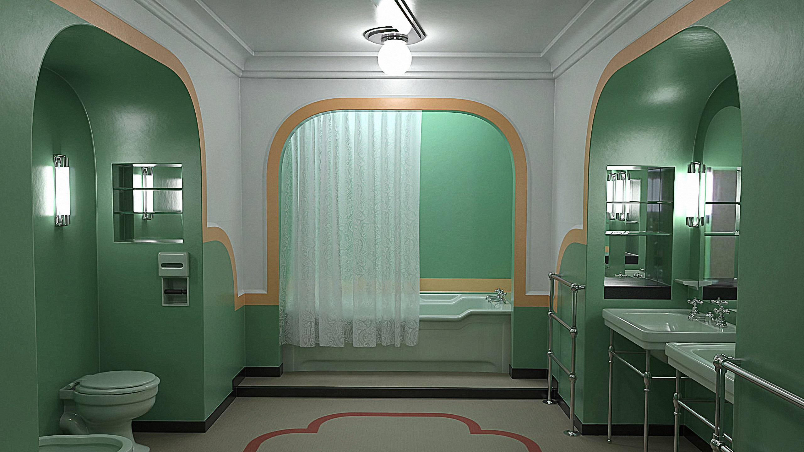 Fonds d'cran Art - Numrique 3D Bathroom Room 237 - The Shining